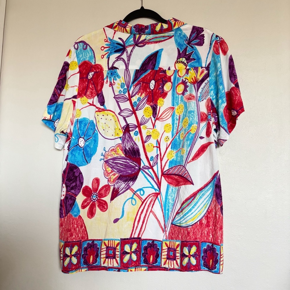 Jams World Retro Shirt in Trinity Size XXL Hawaiian Tropical Camp Shirt - Picture 5 of 7